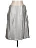Etcetera 100% Silk Metallic Silver Silk Skirt Size 12 - photo 1