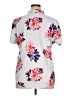 Ceasikery Floral Silver Short Sleeve Polo Size XL - photo 2
