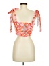 Boohoo Orange Sleeveless Blouse Size 8 - photo 2