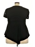 Assorted Brands Solid Houndstooth Black Short Sleeve Turtleneck Size 3X - photo 2