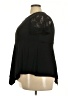 Assorted Brands Solid Houndstooth Black Short Sleeve Turtleneck Size 3X - photo 5