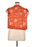 Rose + Olive 100% Polyester Orange Short Sleeve Blouse Size XL - photo 2