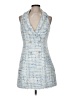 Likely 100% Polyester Tweed Blue Cocktail Dress Size 8 - photo 1