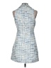 Likely 100% Polyester Tweed Blue Cocktail Dress Size 8 - photo 2