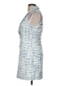 Likely 100% Polyester Tweed Blue Cocktail Dress Size 8 - photo 5