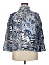 Weekends by Chico's Print Blue Blazer Size XL (3) - photo 1