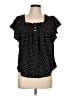 Draper James Polka Dots Black Short Sleeve Blouse Size L - photo 1