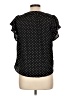 Draper James Polka Dots Black Short Sleeve Blouse Size L - photo 2