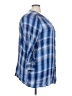 Woman Within 100% Rayon Blue 3/4 Sleeve Button-Down Shirt Size 22 (1X) - photo 4