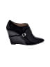 Elizabeth and James Black Wedges Size 8 - photo 1