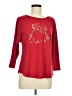 Love Scarlett Red 3/4 Sleeve Top Size M - photo 1