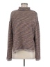 We the Free Tweed Brown Turtleneck Sweater Size M - photo 1