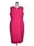 Jones Studio Solid Pink Cocktail Dress Size 16 - photo 1