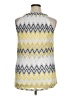 Tacera 100% Polyester Yellow Sleeveless Blouse Size 1X - photo 2
