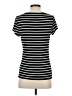 Max Studio Stripes Black Short Sleeve T-Shirt Size S (estimated) - photo 2