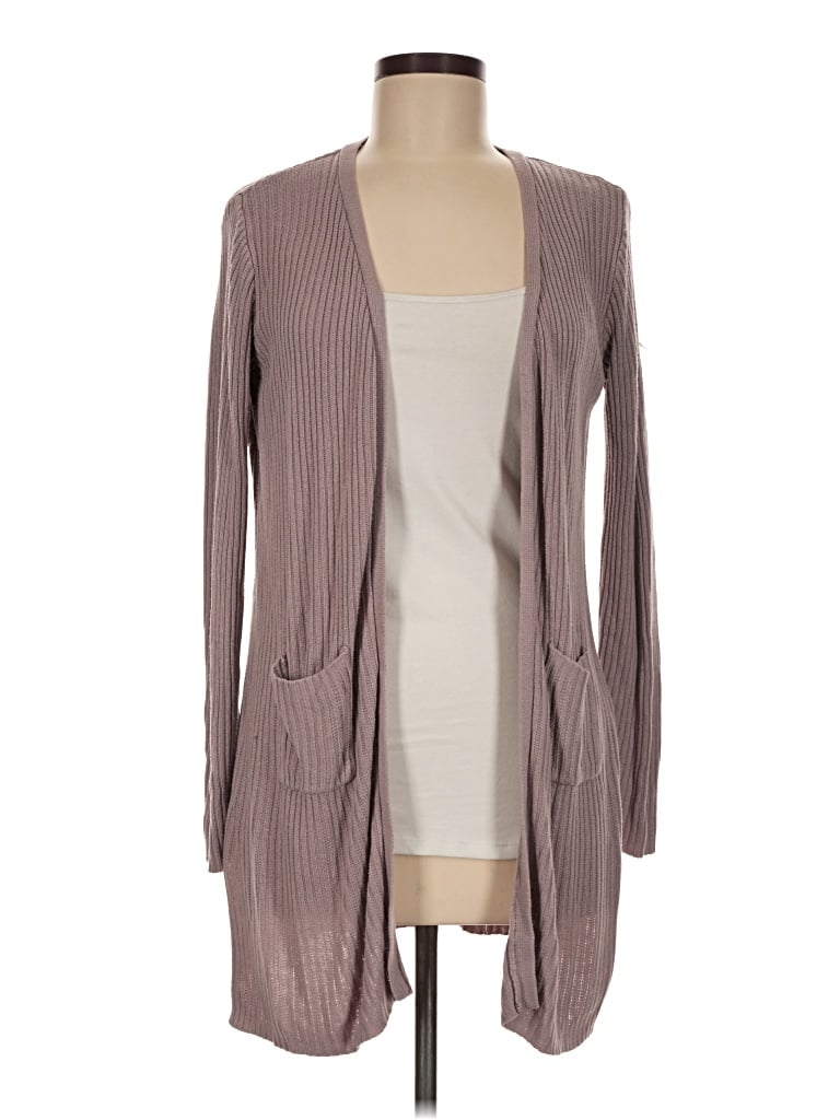 Pre-owned Attention Cardigan Sweater In Tan