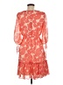 Taylor 100% Polyester Paisley Orange Cocktail Dress Size 6 - photo 2
