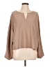 Mi ami Tan Long Sleeve Blouse Size L - photo 1
