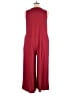 Anrabess Solid Burgundy Jumpsuit Size L - photo 2