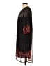 Mossimo 100% Polyester Paisley Black Casual Dress Size L - photo 5