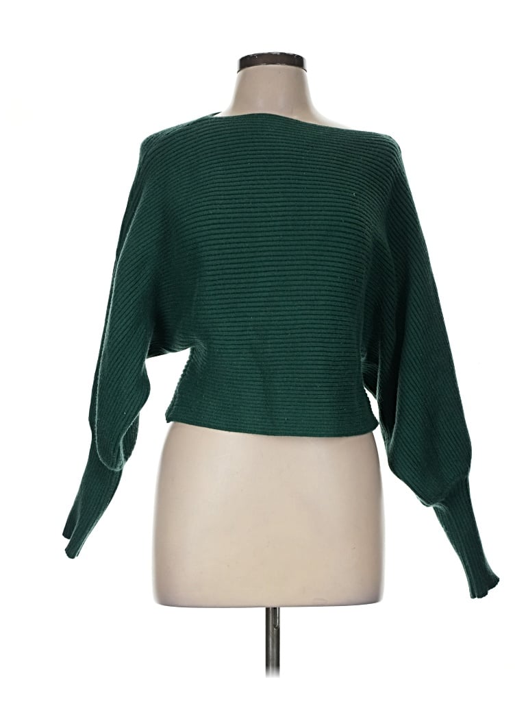 Pre-owned Lulus Cardigan Sweater In Green
