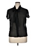 Merona 100% Polyester Black Short Sleeve Blouse Size XL - photo 1