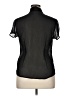 Merona 100% Polyester Black Short Sleeve Blouse Size XL - photo 2