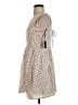 JACK 100% Rayon Hearts Tan Cocktail Dress Size 2 - photo 5