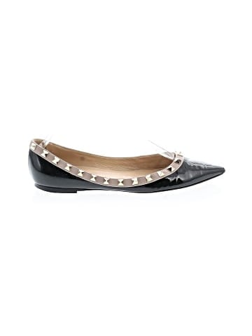 Valentino Garavani Patent Leather Rockstud Ballet Flat (view 1)