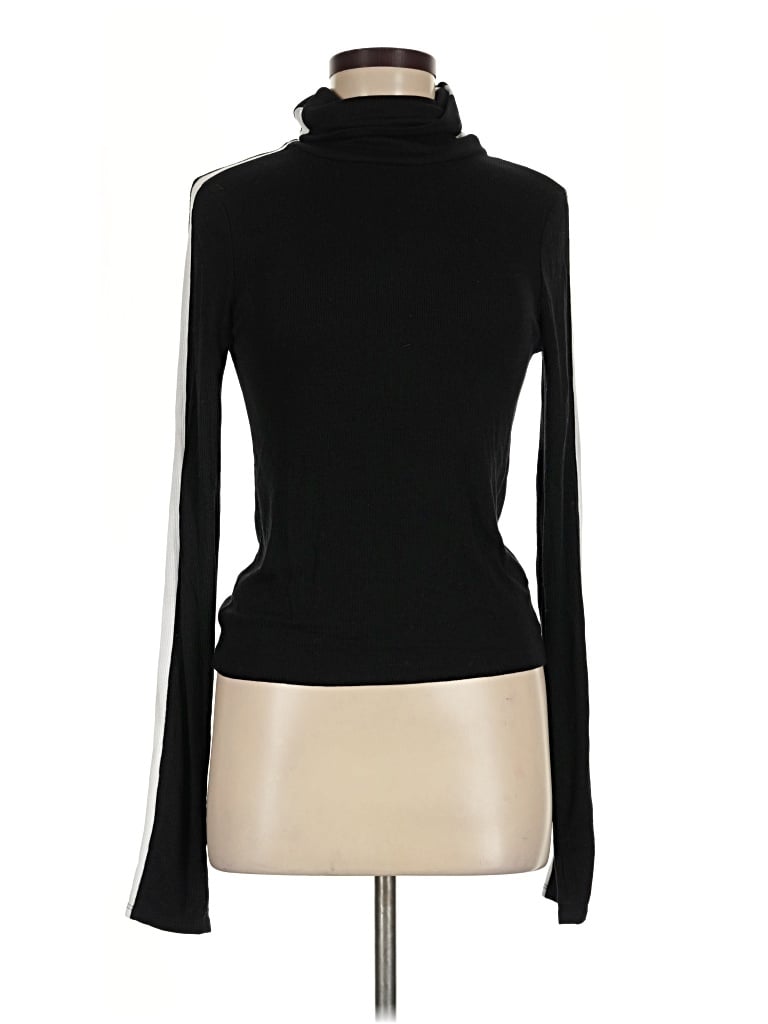Pre-owned Splits 59 Long Sleeve Top Black Turtleneck Tops