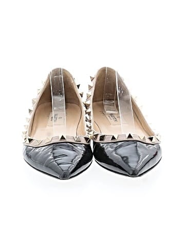Valentino Garavani Patent Leather Rockstud Ballet Flat (view 2)
