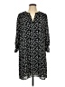 Daniel Rainn 100% Polyester Print Black Casual Dress Size L - photo 1