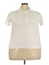 ELOQUII Ivory Short Sleeve Polo Size 22 Plus - photo 1