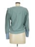LoveShackFancy Color Block Teal Pullover Sweater Size M - photo 2