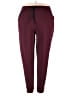Pop Fit Solid Burgundy Track Pants Size 2X - photo 1