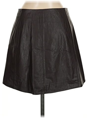 Zara Faux Leather Skirt (view 2)