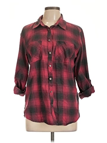 Adam Levine 3/4 Sleeve Button-Down Shirt (view 1)