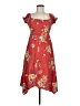 Assorted Brands 100% Elastic Floral Red Casual Dress Size M - photo 1
