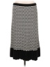 Ann Taylor LOFT Chevron-herringbone Black Casual Skirt Size L - photo 2