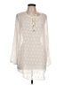 Cover Me 100% Polyester Ivory 3/4 Sleeve Blouse Size L - photo 1