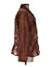 Chico's Metallic Brown 3/4 Sleeve Button-Down Shirt Size Lg (2) - photo 4