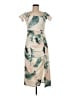 Unbranded Tropical Tan Casual Dress Size M - photo 1