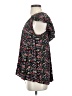Angie 100% Rayon Black Short Sleeve Blouse Size S - photo 5