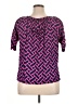 Escapada Pink Short Sleeve Blouse Size XL - photo 2