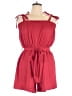 Cupshe 100% Polyester Solid Red Romper Size L - photo 1