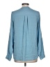Vince. Blue Long Sleeve Silk Top Size 10 - photo 2