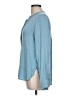 Vince. Blue Long Sleeve Silk Top Size 10 - photo 5