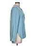 Vince. Blue Long Sleeve Silk Top Size 10 - photo 4