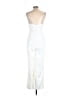 Lulus 100% Polyester Solid White Jumpsuit Size L - photo 2