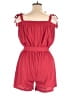 Cupshe 100% Polyester Solid Red Romper Size L - photo 2